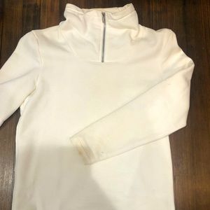 vintage h&m half zip sweater! this was thrifted and has a few stains